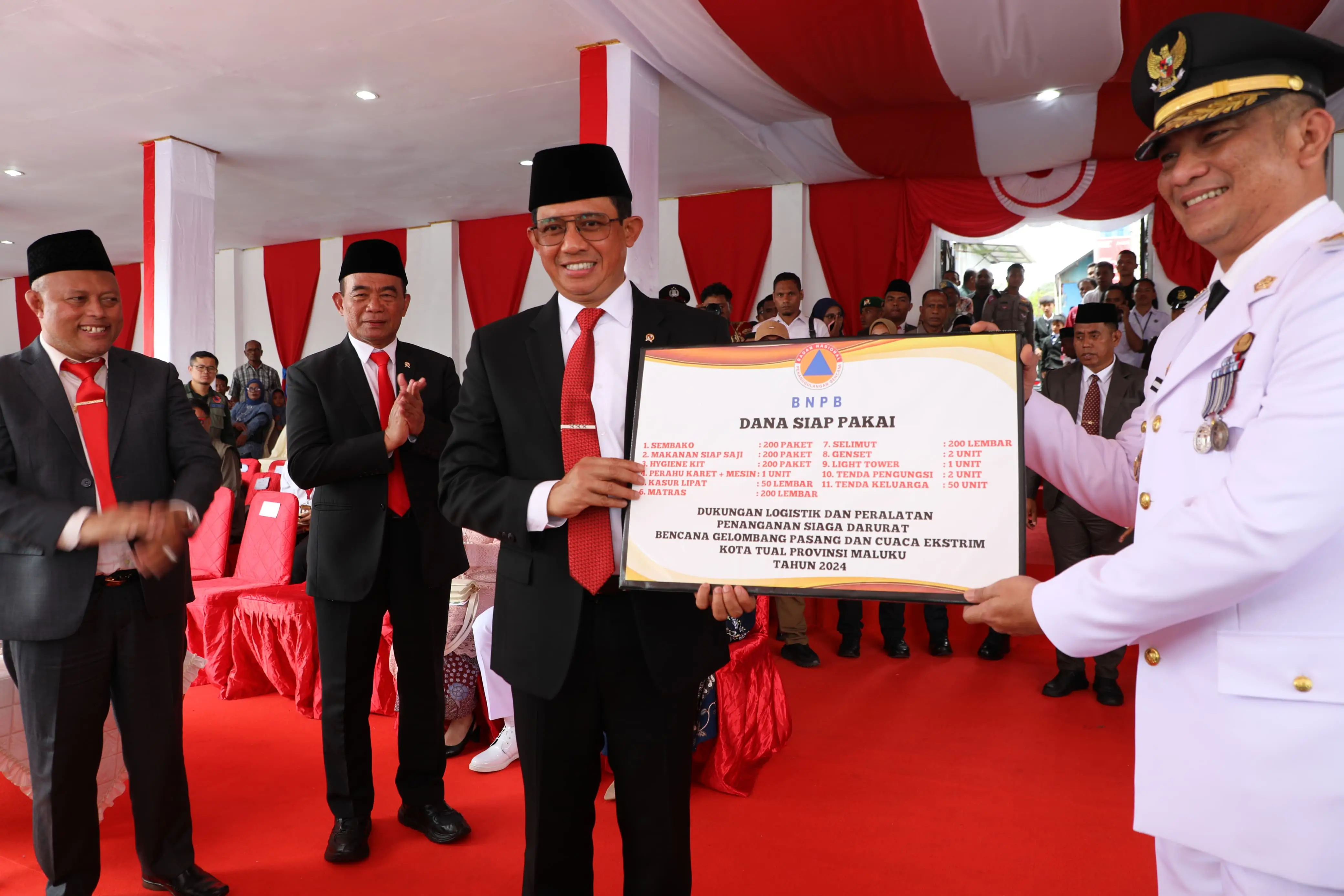 Peringati Kemerdekaan Republik Indonesia ke-79 di Kota Tual, Kepala BNPB Perkuat Kesiapsiagaan Bencana Bagi Masyarakat